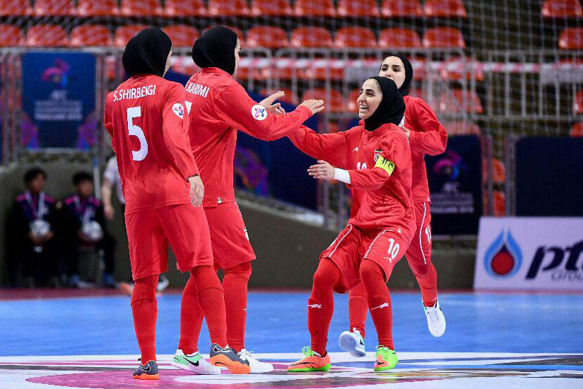 فوتسال قهرمانی زنان آسیا ؛ صعود مقتدرانه ایران با 9 تایی کردن ازبک ها