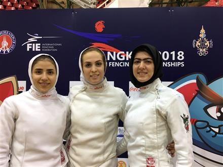 شمشیربازی قهرمانی آسیا / دختران ایران در جایگاه هشتم اپه تیمی