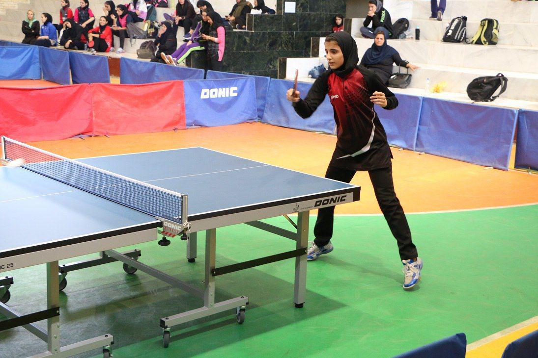 دختران پینگ پنگ باز از مرحله گروهی تور ایرانی کرمانشاه می گویند