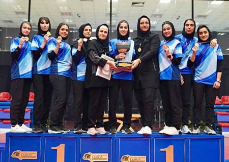 قهرمانی دانشگاه آزاد در لیگ تنیس روی میز زنان
