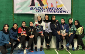 درخشش دختران بدمینتون کاژه در مشهد